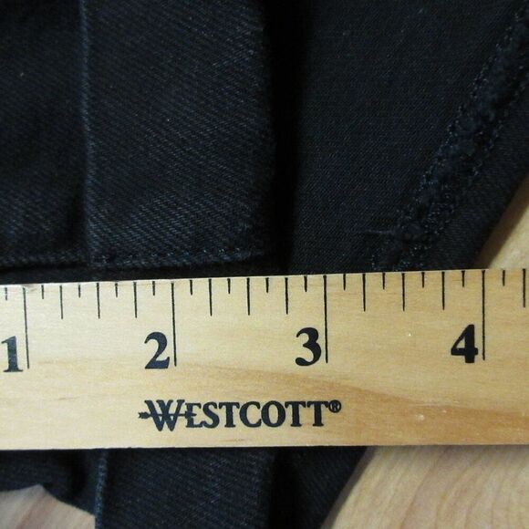 AMERICAN EAGLE Curvy Mom Short Womens Size 0 Cuffed Hem Black Ripped Denim Jeans - Picture 15 of 15